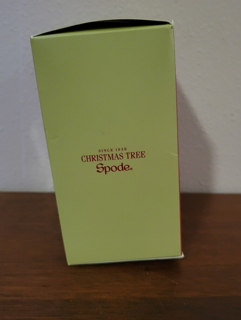 Spode Christmas Tree Collection Ceramic Dog Ornament Puppy Present Santa Hat NIB - Picture 3 of 6